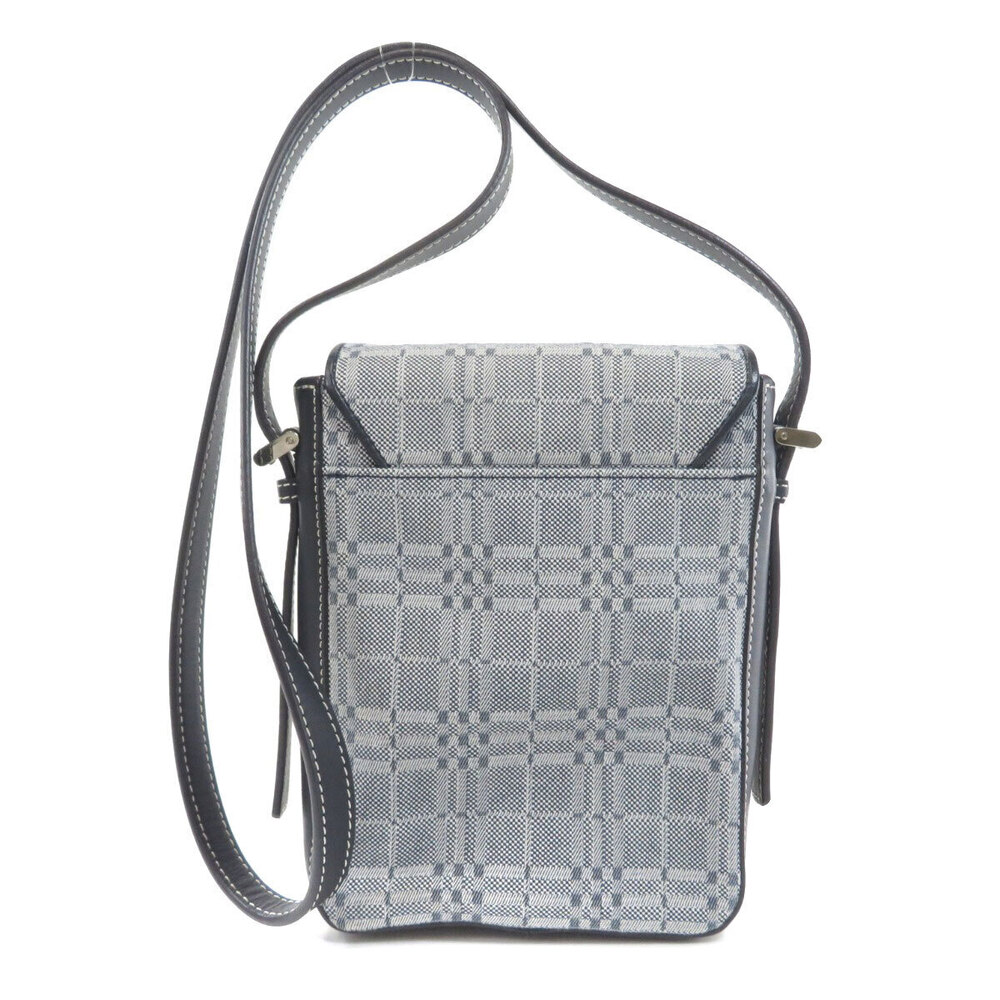 Burberry Canvas Bag Leather Shoulder Check